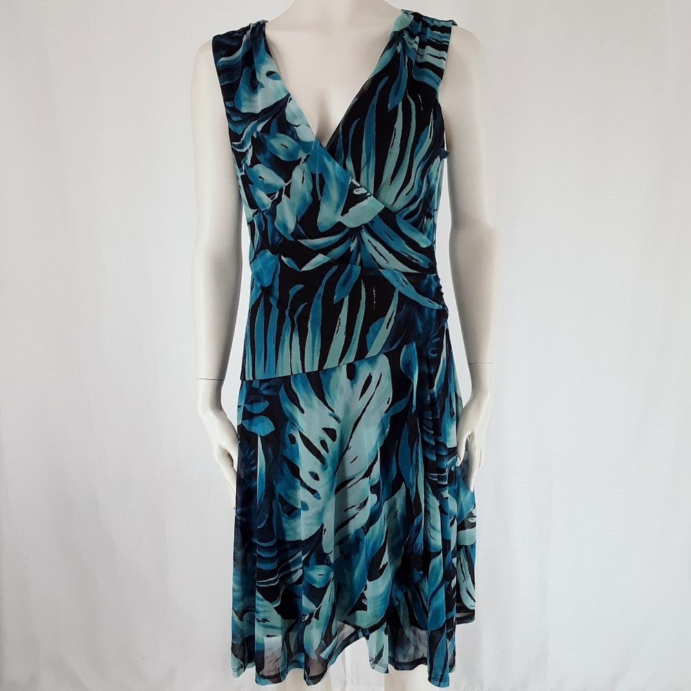 Connected Apparel | Turquoise Sheath Dress